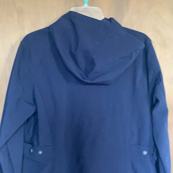 Relist12/9 Free Country soft shell coat w hood faux fur lining water resistant L - Picture 11 of 17